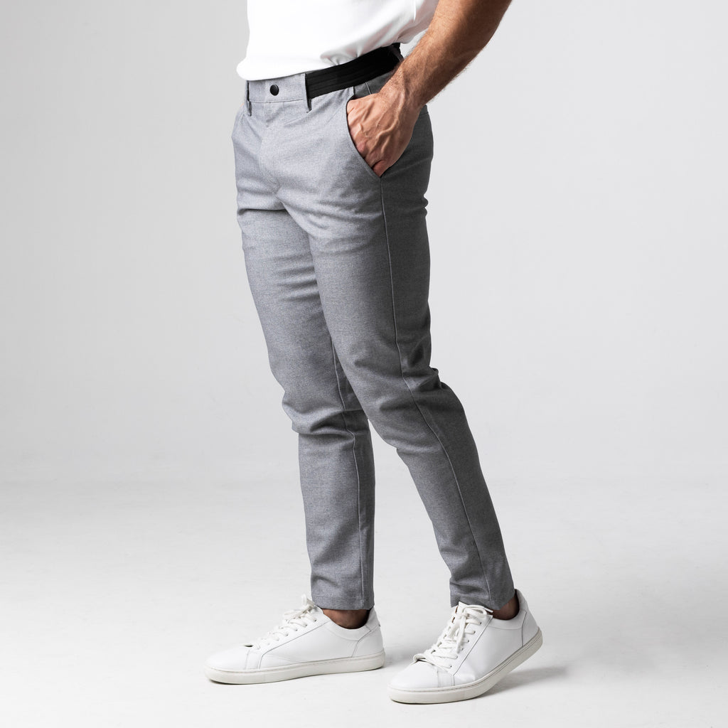 Grey Cargo Pants Male Casual Business Solid Slim Pants Zipper Fly Pocket  Cropped Pencil Pant Trousers - Walmart.com